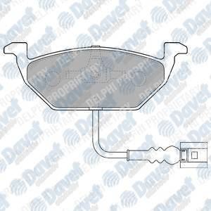 DELPHI LP1514 Fren Balatasi On (146mm) Golf Iv-V-Vi Bora 96- Kablolu